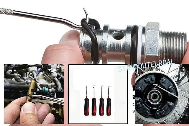 Alt view image 6 of 7 - Short Set,Oil Seal Hook, Pull Out The Hook, Oil Seal Screwdriver Pull Out and Remove.Assembly and Removal of Small Parts,Automobile, Electronics Home Repair Tools
