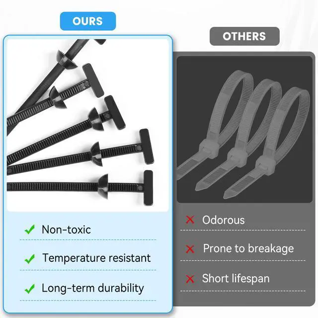 Alt view image 3 of 6 - 25 Pcs Nylon Universal Cable Tie Buckle - New Multifunctional Nylon Zip Ties With Pin & Button Design Plastic Cable Ties Tool Fasteners Car Body UV Resistant Zipties for Car Daily Repair