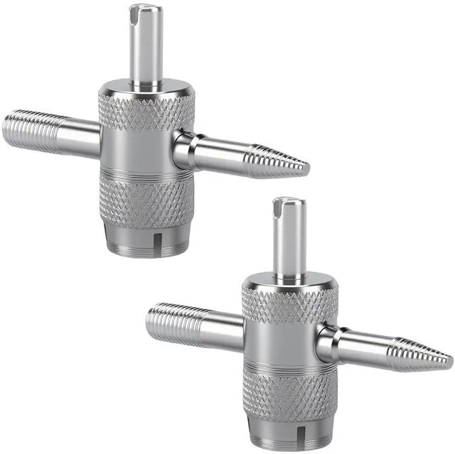 Main image of HIAHXC 4-Way Valve Core Tools,4-in-1 Tire Valve Tool Stem Core Remover,Multifunctional Valve Stem Removal Tool Tire Repair Tool for Bicycle, Bike, Car, Automobile (2PCS)