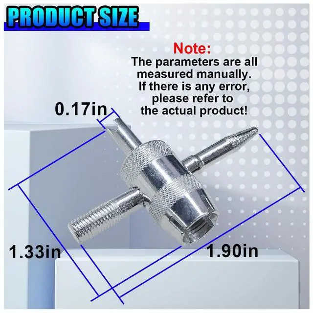 Alt view image 2 of 6 - YoRise 4-Way Car Tire Valve Core Removal Tool, Multifunctional 4-in-1 Automotive Valve Stem Puller, Universal Vehicle Tire Stem Repair Wrench for Car, Bike, Bicycle, Automobile(4PCS)