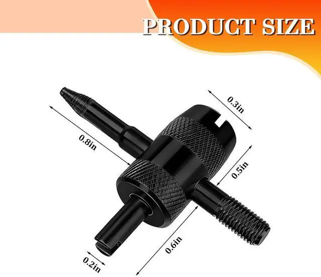 Alt view image 2 of 6 - ANFTDCO 4-Way Car Valve Core Removal Tool, 4 in 1 Multifunctional Vehicle Tire Valve Stem Puller, Automotive Wheel Repair Air Stem Remover Tool, Universal for SUV Automobile Truck (Black)