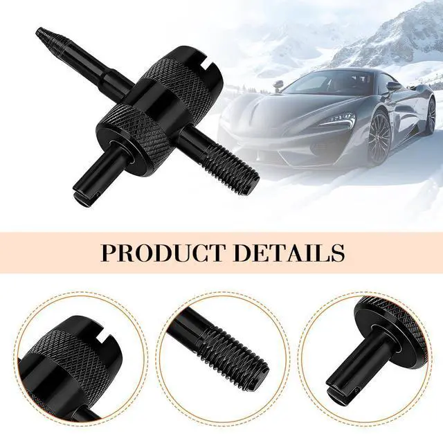 Alt view image 3 of 6 - ANFTDCO 4-Way Car Valve Core Removal Tool, 4 in 1 Multifunctional Vehicle Tire Valve Stem Puller, Automotive Wheel Repair Air Stem Remover Tool, Universal for SUV Automobile Truck (Black)