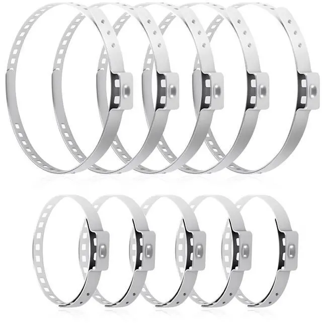 Main image of 10PCS CV Boot Clamps Kit,Stainless Steel CV Axle Boot Clamp Tool,Adjustable CV Boot Banding Tool for Car Accessories Replacement