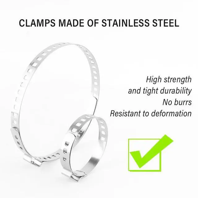 Alt view image 4 of 7 - 10PCS CV Boot Clamps Kit,Stainless Steel CV Axle Boot Clamp Tool,Adjustable CV Boot Banding Tool for Car Accessories Replacement