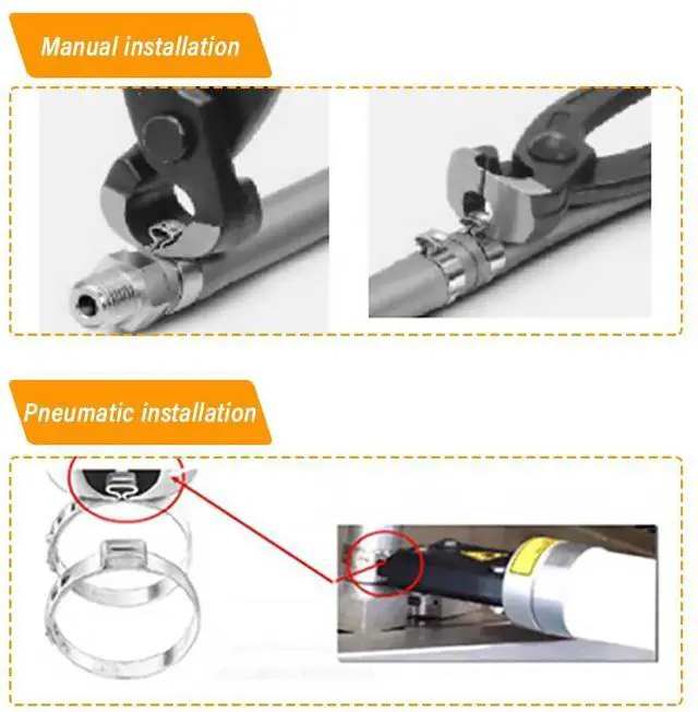 Alt view image 7 of 7 - 10PCS CV Boot Clamps Kit,Stainless Steel CV Axle Boot Clamp Tool,Adjustable CV Boot Banding Tool for Car Accessories Replacement