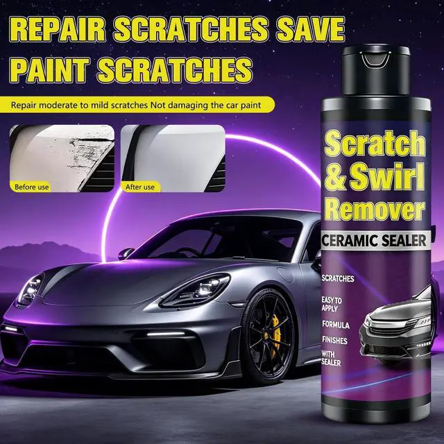 Alt view image 7 of 7 - Upgraded Car Scratch Remover Kit, Scratch Remover Wax for Vehicles, Universal Car Paint Scratch Repair, Polishing Rubbing Compound Paint Restorer, 9.2 fl.oz