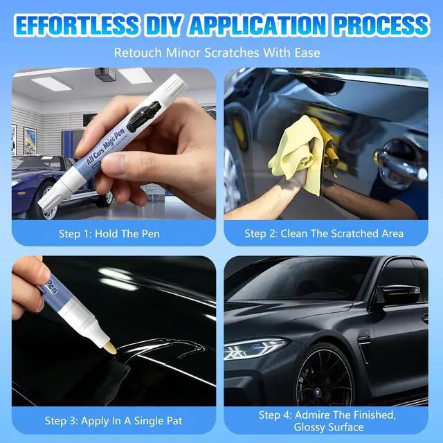 Alt view image 4 of 7 - 3PCS Magic Car Scratch Remover Pen, Car Scratch Remover for Vehicles, All Car Magic Paint Repair Pen Portable Auto Scratch Remover, Universal Car Touch Up Pen