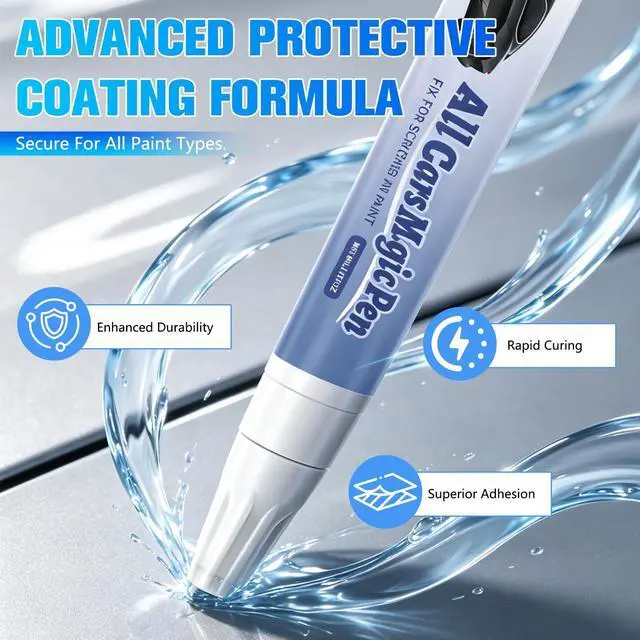 Alt view image 6 of 7 - 3PCS Magic Car Scratch Remover Pen, Car Scratch Remover for Vehicles, All Car Magic Paint Repair Pen Portable Auto Scratch Remover, Universal Car Touch Up Pen