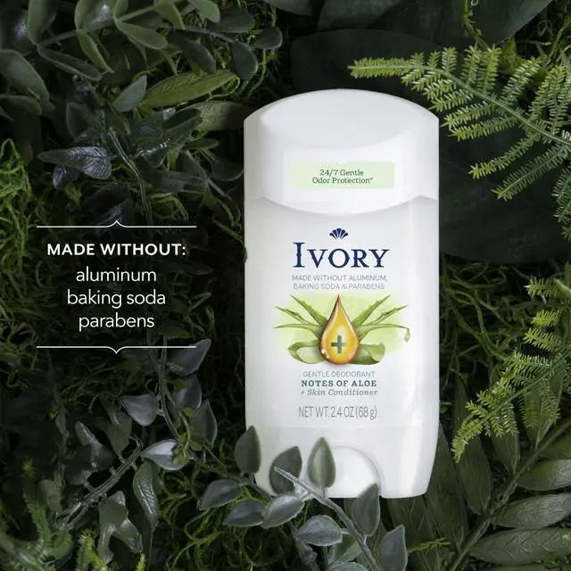 Alt view image 2 of 7 - Aluminum Free Deodorant, Notes of Aloe, 24hr Gentle Deodorant, Dermatologist Tested, Baking Soda Free, Paraben Free, 2.4 oz