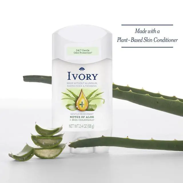 Alt view image 5 of 7 - Aluminum Free Deodorant, Notes of Aloe, 24hr Gentle Deodorant, Dermatologist Tested, Baking Soda Free, Paraben Free, 2.4 oz