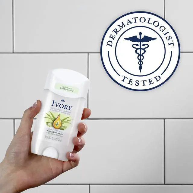 Alt view image 3 of 7 - Aluminum Free Deodorant, Notes of Aloe, 24hr Gentle Deodorant, Dermatologist Tested, Baking Soda Free, Paraben Free, 2.4 oz