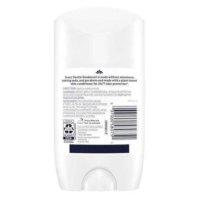 Alt view image 7 of 7 - Aluminum Free Deodorant, Notes of Aloe, 24hr Gentle Deodorant, Dermatologist Tested, Baking Soda Free, Paraben Free, 2.4 oz