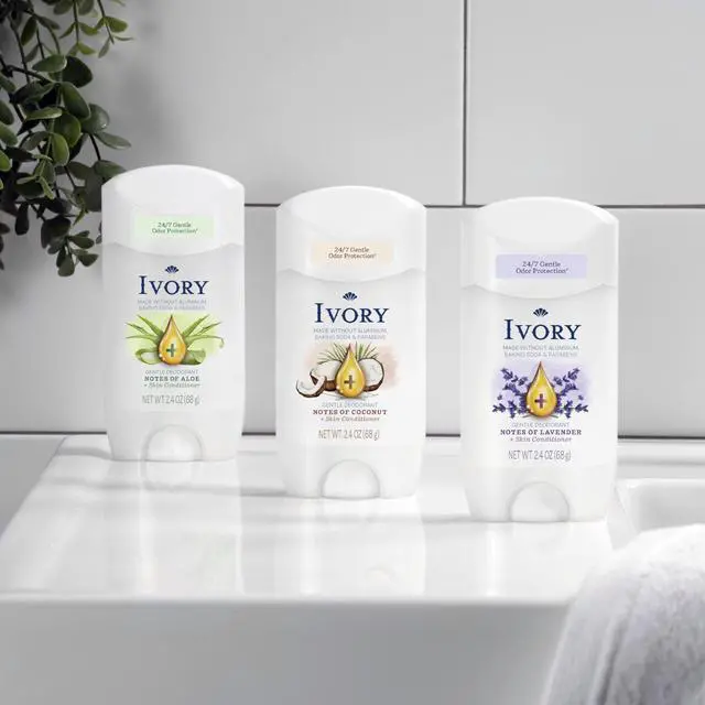 Alt view image 6 of 7 - Aluminum Free Deodorant, Notes of Aloe, 24hr Gentle Deodorant, Dermatologist Tested, Baking Soda Free, Paraben Free, 2.4 oz