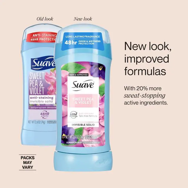 Alt view image 4 of 7 - Deodorant For Women, Sweet Pea and Violet, Antiperspirant & Deodorant Stick 48-hour Odor and Wetness Protection for Women 2.6 oz