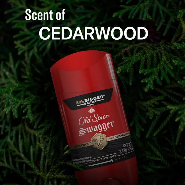 Alt view image 7 of 7 - Antiperspirant Deodorant for Men, 24/7 Sweat & Odor Protection, 24/7 Lasting Freshness, Invisible Solid, Swagger with Cedarwood Scent, 3.4 oz