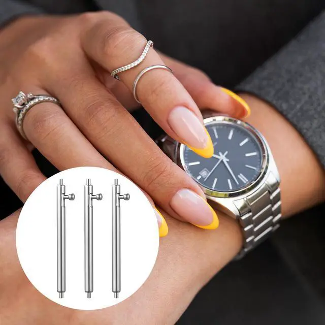 Alt view image 4 of 7 - 30 Pcs Stainless Steel Watch Replacement Band Pins Quick Release Spring Bars Watch Pins Strap Link Pin for Quick Release Watchbands (20, 22, 24 mm)