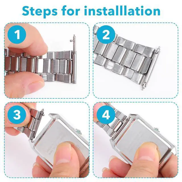 Alt view image 7 of 7 - 30 Pcs Stainless Steel Watch Replacement Band Pins Quick Release Spring Bars Watch Pins Strap Link Pin for Quick Release Watchbands (20, 22, 24 mm)