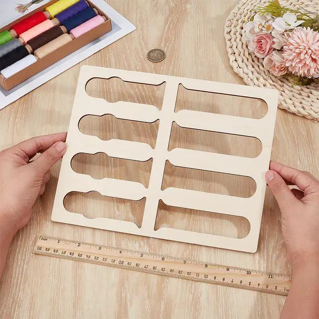 Alt view image 3 of 5 - 4 Holes Band Watch Jig, Laser Cut Watch Band Jig, Laser Cutting File, Engraving Alignment for DIY Craft Gift Laser Engraving 10.7x7.9x0.2inch