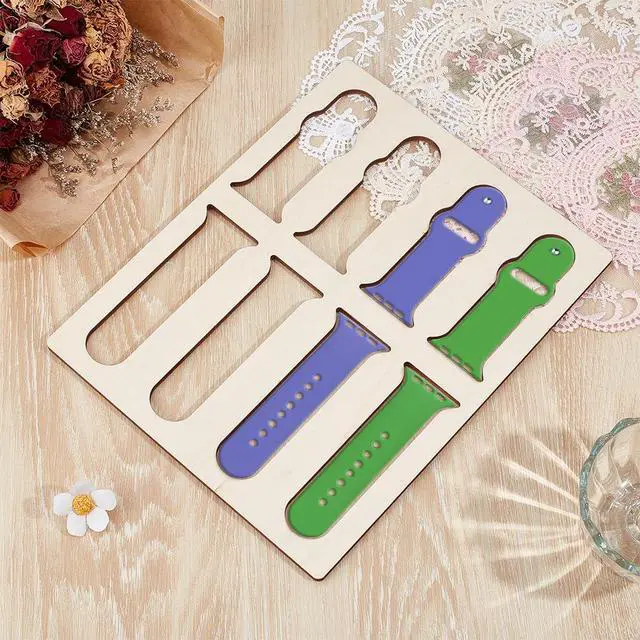 Alt view image 4 of 5 - 4 Holes Band Watch Jig, Laser Cut Watch Band Jig, Laser Cutting File, Engraving Alignment for DIY Craft Gift Laser Engraving 10.7x7.9x0.2inch