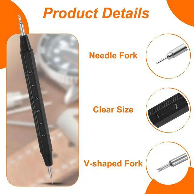 Alt view image 4 of 7 - 10pcs Quick Release Spring Bar Kit 18mm Width 1.8mm Diameter Watch Pins Replacement Band Strap Link Pins Watch Lugs with Removal Tool for Watchband
