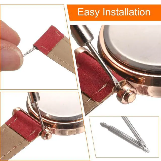 Alt view image 6 of 7 - 10pcs Quick Release Spring Bar Kit 18mm Width 1.8mm Diameter Watch Pins Replacement Band Strap Link Pins Watch Lugs with Removal Tool for Watchband