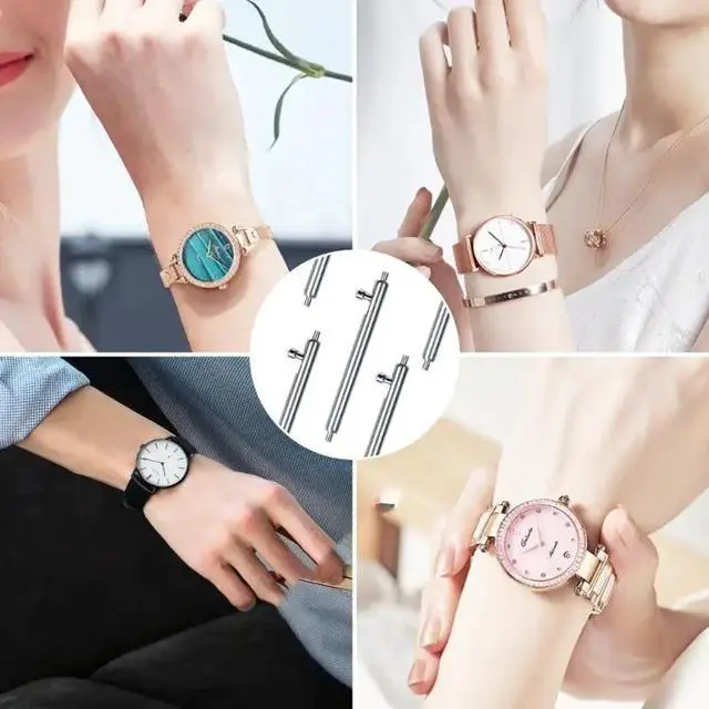 Alt view image 2 of 6 - Watch Band Pins 22mm Quick Release Spring Bars Stainless Steel Watch Band Pins Quick Release Watches