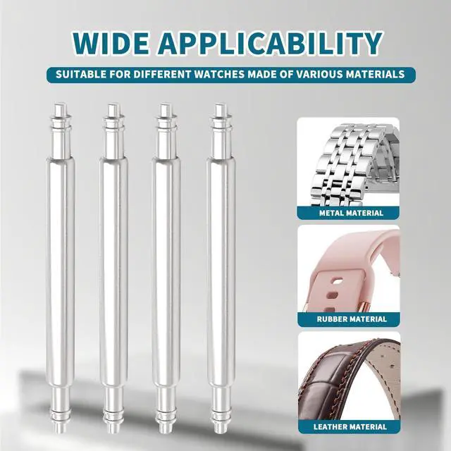 Alt view image 5 of 6 - 4pcs Watch Band Link Pin, Spring Bar Pins, Watch Pins 1.8mm Diameter ,Pins for 22mm Watch Band, with Spring Bar Removal Tool (22mm)