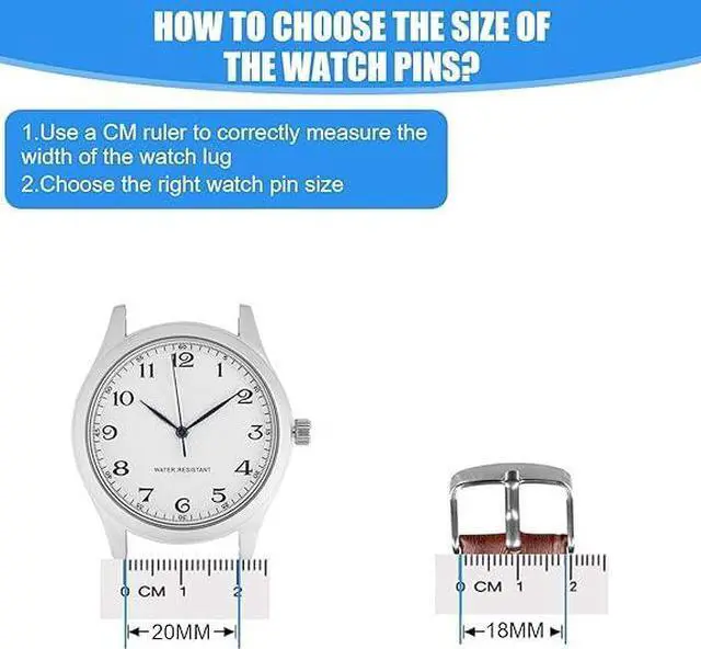 Alt view image 6 of 7 - Watch Band Repair Tool Kit, 1 Pcs, Silver | 5.31 Inch Stainless Steel Watch Pin Tool, 40pcs Spring Bars (8mm-26mm), Watch Strap Replacement Kit