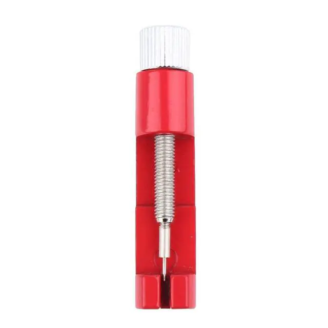 Alt view image 6 of 7 - Watch Band Adjustable Tool, Metal Adjustable Watch Band Strap Bracelet Link Pin Remover Repair Tool Kit Portable Strap Length Adjustment (Red)