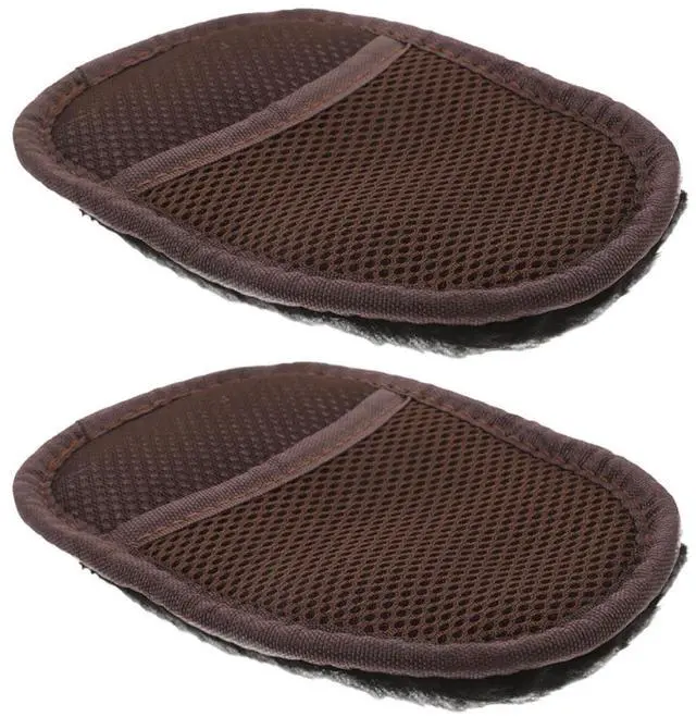 Main image of 2Pcs Microfiber Weave Dusting Polishing Mitt Household Cleaning Glove Household Cleaning Gloves Leather Shoe Window Auto Detailing No Scratch Reusable Washable Dusting Mittens