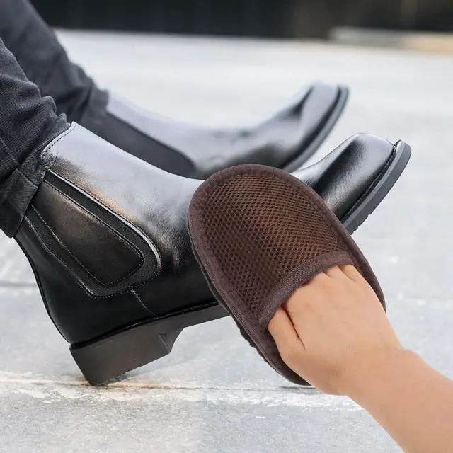 Alt view image 5 of 7 - 2Pcs Microfiber Weave Dusting Polishing Mitt Household Cleaning Glove Household Cleaning Gloves Leather Shoe Window Auto Detailing No Scratch Reusable Washable Dusting Mittens
