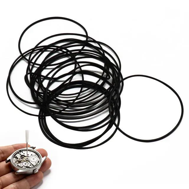 Alt view image 4 of 5 - O Ring Watch Gasket Kit - 180Pcs Rubber Seal O Rings Assortment (18 Sizes 16-30mm), Waterproof Watch Back Case Gaskets for Repair & Replacement, Robust 0.5/0.6mm Thickness