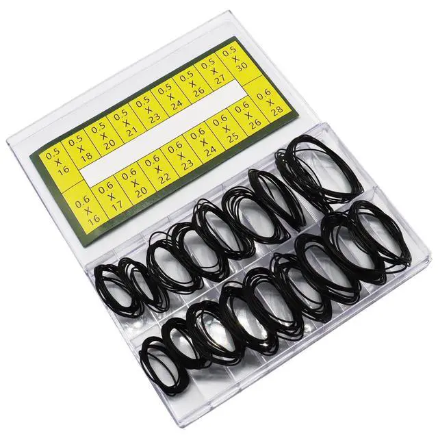 Alt view image 3 of 5 - O Ring Watch Gasket Kit - 180Pcs Rubber Seal O Rings Assortment (18 Sizes 16-30mm), Waterproof Watch Back Case Gaskets for Repair & Replacement, Robust 0.5/0.6mm Thickness