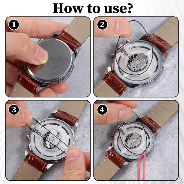 Alt view image 4 of 7 - KFHENSMR 80Pcs Watch Gasket O Ring 0.5 0.6 0.7 0.8 mm Rubber Sealing Washer | Replacement O Rings, Waterproof Rubber, for Repair Accessories Parts, Watch Sealing Ring, Fit Watch Back Cover