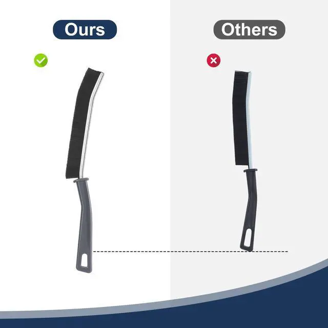 Alt view image 6 of 7 - Hard Bristled Crevice Cleaning Brush Bathroom Gap Cleaning Brush | Thin Grout Brush