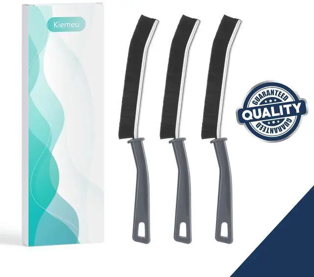 Alt view image 7 of 7 - Hard Bristled Crevice Cleaning Brush Bathroom Gap Cleaning Brush | Thin Grout Brush