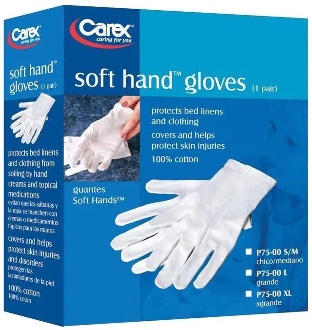 Alt view image 2 of 3 - Soft Hands Cotton Gloves Large