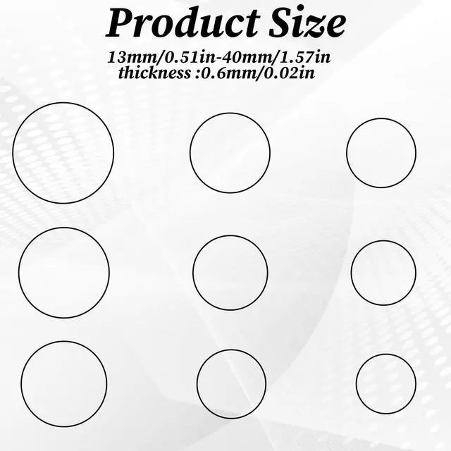 Alt view image 2 of 7 - 112Pcs O Ring Watch Gasket Kit, 0.6 mm Waterproof Rubber Watch Sealing Ring Replacement Watches Repair Tools for Watches Back Cover