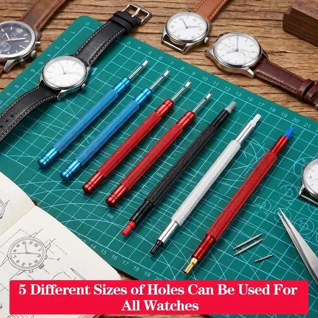 Alt view image 7 of 7 - 7Pcs Watch Hands Repair Tool Kit, Watch Hand Removal Tool Repair Kit | Watch Repair Kit Watchmakers Wristwatch Hand Setting Tools with Lever Remover and Pusher for Hour Minute Second Hands