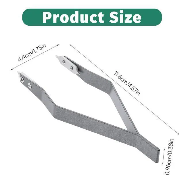 Alt view image 2 of 7 - Gsbnjuy 7825 Watch Spring Bar Tweezer V Shape Watch Tweezers | Watch Spring Bar Plier Removal Tool, Aluminum Alloy Lug Removal Fitting Tool for Watchmaker and Repairer