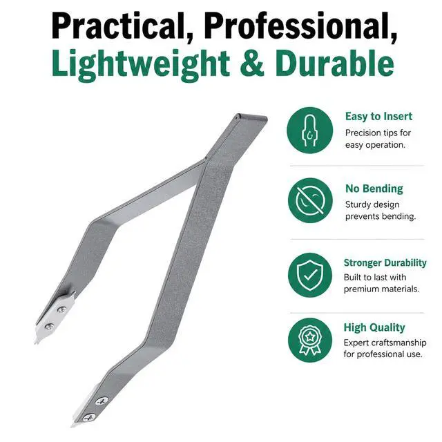 Alt view image 6 of 7 - Gsbnjuy 7825 Watch Spring Bar Tweezer V Shape Watch Tweezers | Watch Spring Bar Plier Removal Tool, Aluminum Alloy Lug Removal Fitting Tool for Watchmaker and Repairer