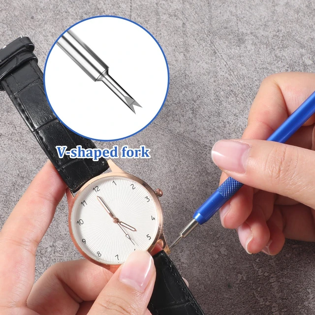 Alt view image 4 of 7 - Spring Bar Tool with 4 Watchs Hands, Professional Watchs Pins Removal Tools Watch Band Adjustment Tool Kit, Durable Build Precision Crafted for Removal and Installation Strap Spring Bar Pins