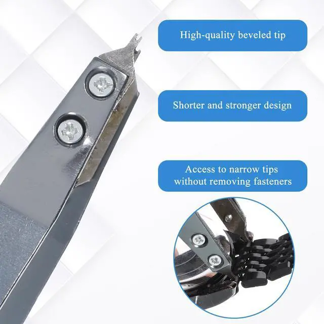 Alt view image 5 of 7 - Spring Bar Tweezer, V Shaped Watch Spring Bar Tool Stainless Steel Watches Tweezers Watches Repair Tools Remover Repair for Watchmaker and Repairer Enthusiasts, Band Adjustment and Link Removal
