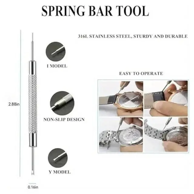 Alt view image 7 of 7 - Watch Link Removal Kit,Pin Remover for Sizing Strap,Watch Band Tool kit to Adjustment and Replacement