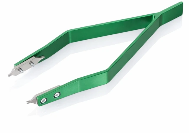 Main image of Watch Spring Bar Tweezers, V Shaped Watch Spring Bar Tool Watches Bracelet Removal Tool Watches Strap Removal Tools for Watchmaker Repair (Green)