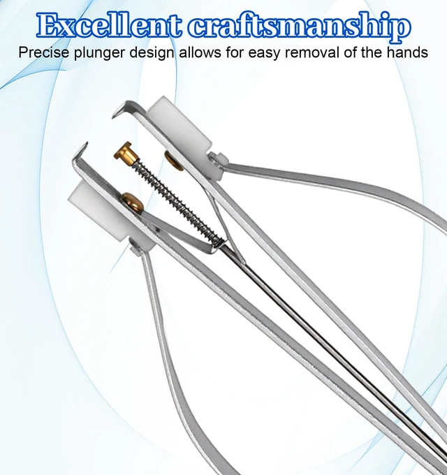 Alt view image 4 of 7 - 5PCS Watch Hand Tool, Stainless Steel Watch Hand Removal Tool Repair Kit | Watch Hand Setting Tool Pressers Pusher Removers Lever Minute Second, Puller Plunger Set