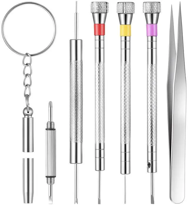 Main image of Hpmjz 6 Pc Precision Jeweler Screwdriver Set Micro Watch Repair Screwdriver | Micro Precision Screwdriver, for Watch, Eyeglasses, Jewelry Work, Electronics Repair
