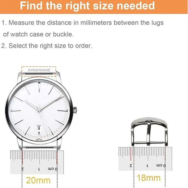 Alt view image 2 of 6 - 21mm Watch Band Spring Bars 4pcs, 1.8mm Diameter Watch Band Pins Stainless Steel Link Heavy Duty Replacement Tool for Watch Lug
