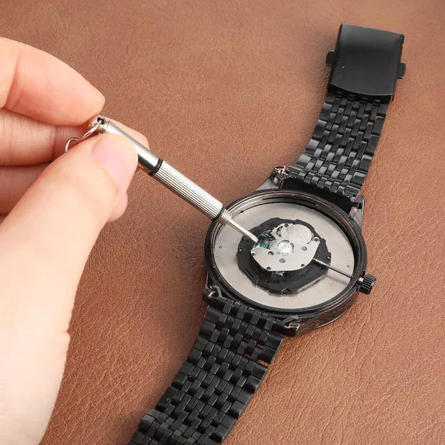 Alt view image 5 of 7 - 5 Pcs Mini Glasses Screwdriver, 3-in-1 Eyeglass Repair Kit with keyring Flat Phillips Hex Screwdriver for Eyeglasses Portable Tiny Screw Drivers for Sunglasses Repair Watch Jewelry