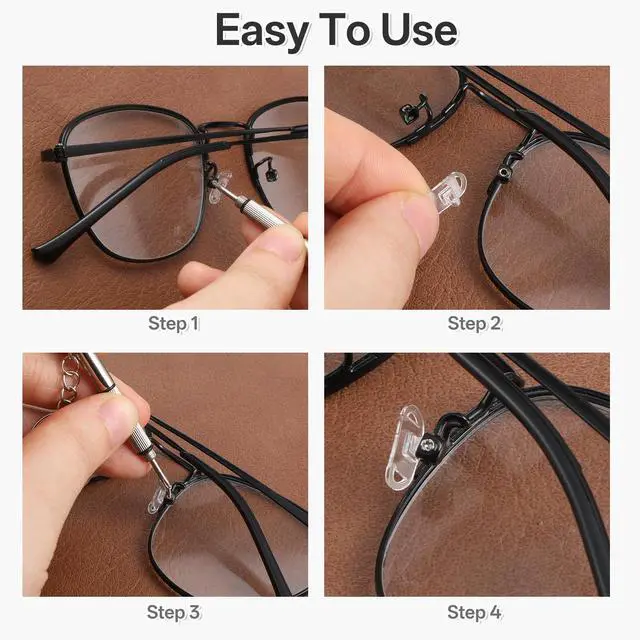 Alt view image 7 of 7 - 5 Pcs Mini Glasses Screwdriver, 3-in-1 Eyeglass Repair Kit with keyring Flat Phillips Hex Screwdriver for Eyeglasses Portable Tiny Screw Drivers for Sunglasses Repair Watch Jewelry